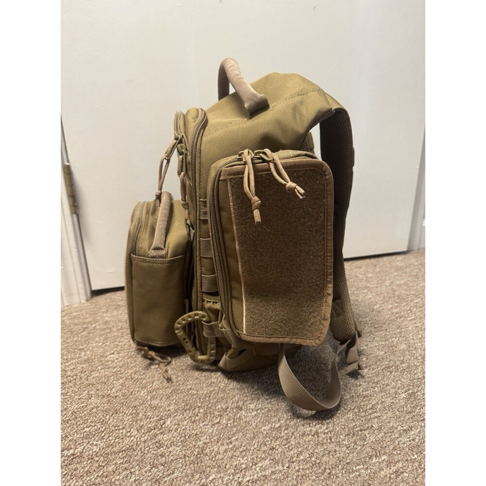 TBG Tactical Baby Gear Daypack Diaper Bag Brown, Wipe Pouch, Utility Bag, Pad, +